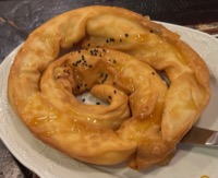 “Cheese pie.”