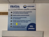 Washing machine instructions at Flipper Wash